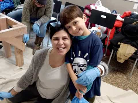 a person and a boy