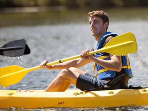 a person in a kayak