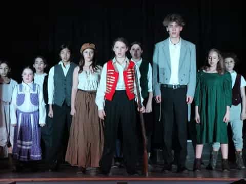 a group of people on a stage