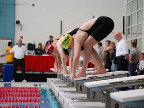 a person doing a high jump