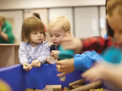a person and two children