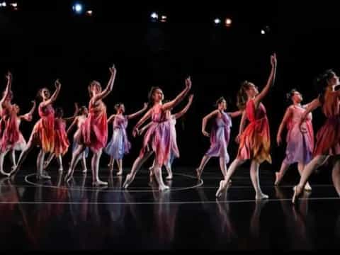a group of women dancing