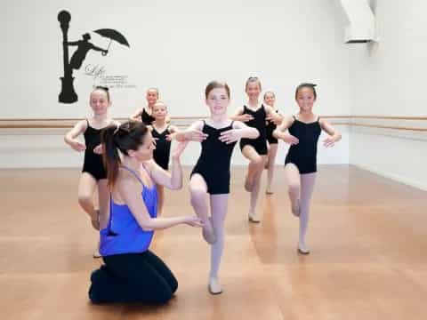 a group of women dancing