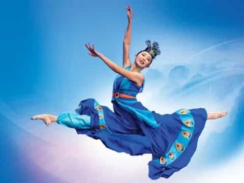 a person in a blue garment