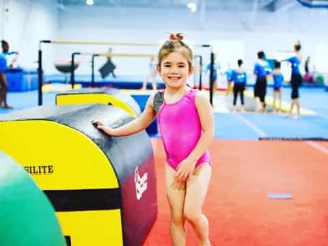 a girl in a gym