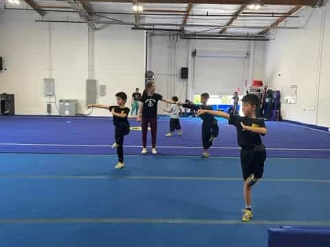 a group of people playing a sport
