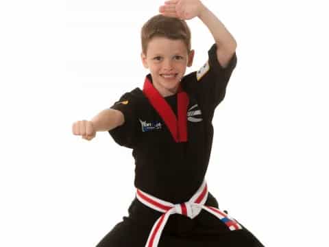 a boy in a uniform
