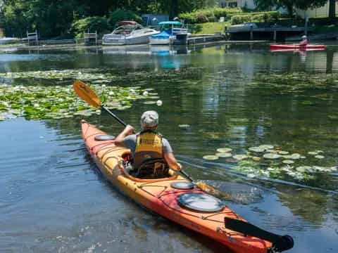 a person in a kayak
