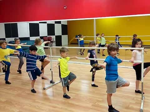 a group of kids playing a game