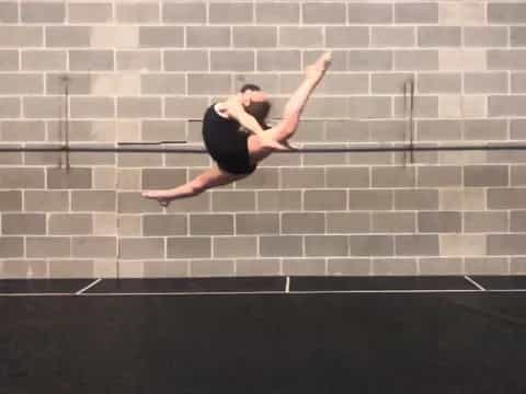 a person jumping in the air