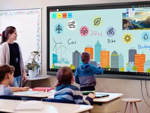 a person teaching a class