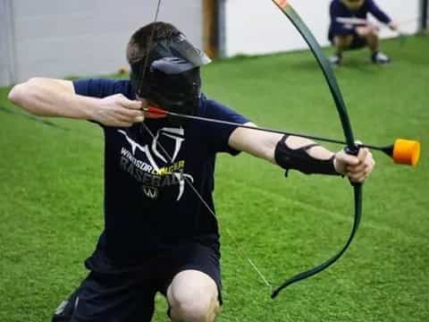a person playing a sport