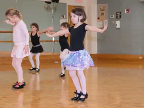 a group of girls dancing