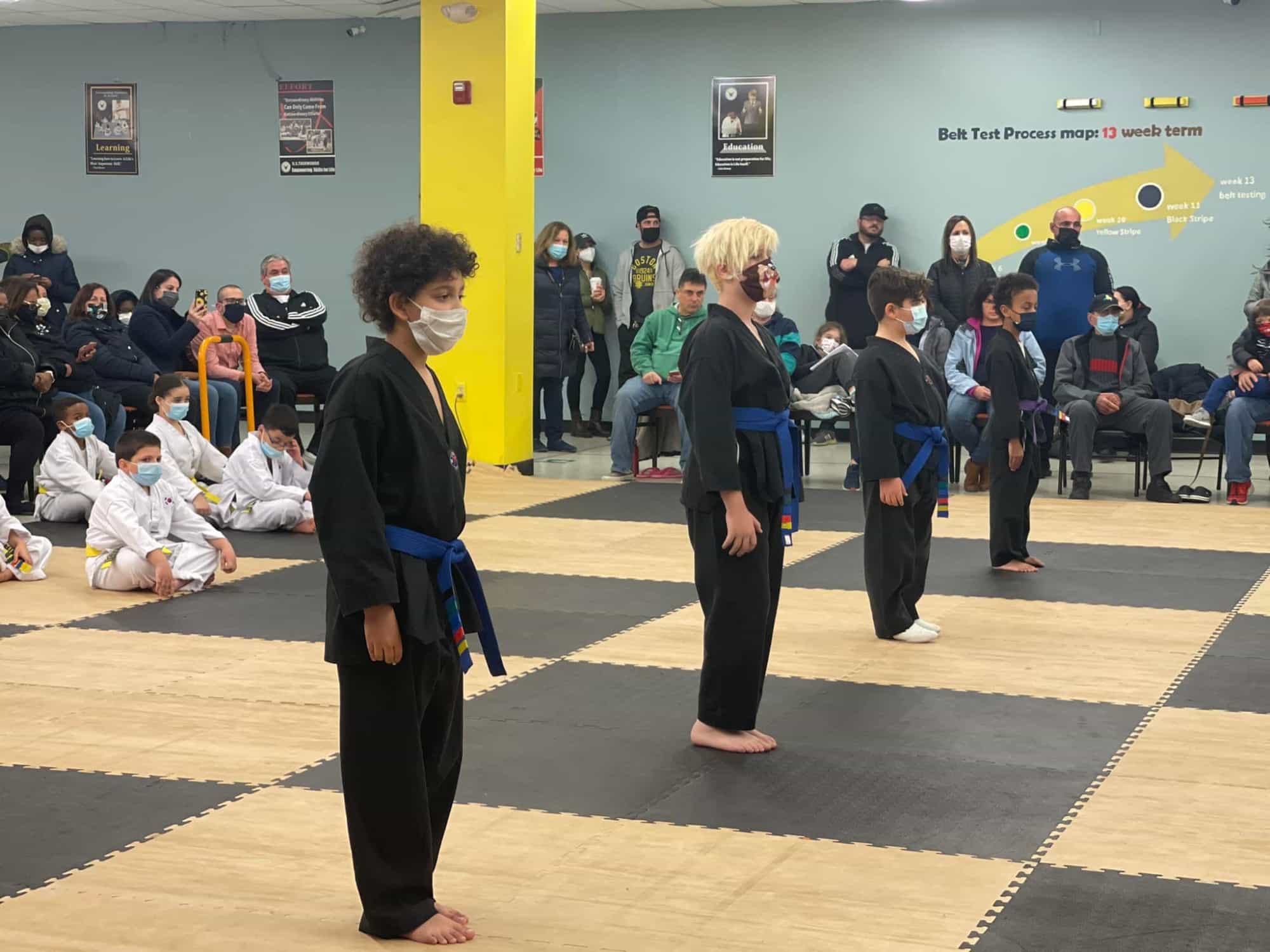 a man and woman in black robes