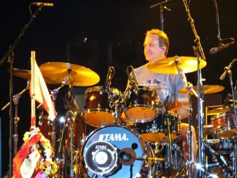 a person playing the drums