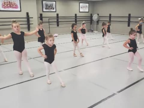 a group of children in a gym