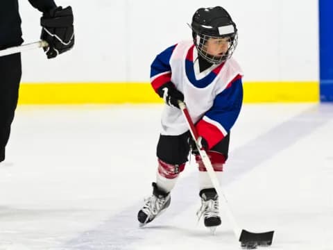 a hockey player on the ice