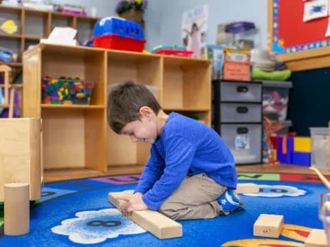 a child playing with a toy