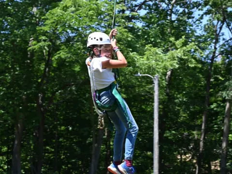 a man on a swing