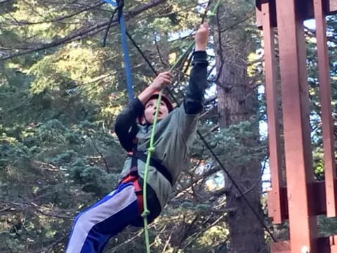 a person from a rope
