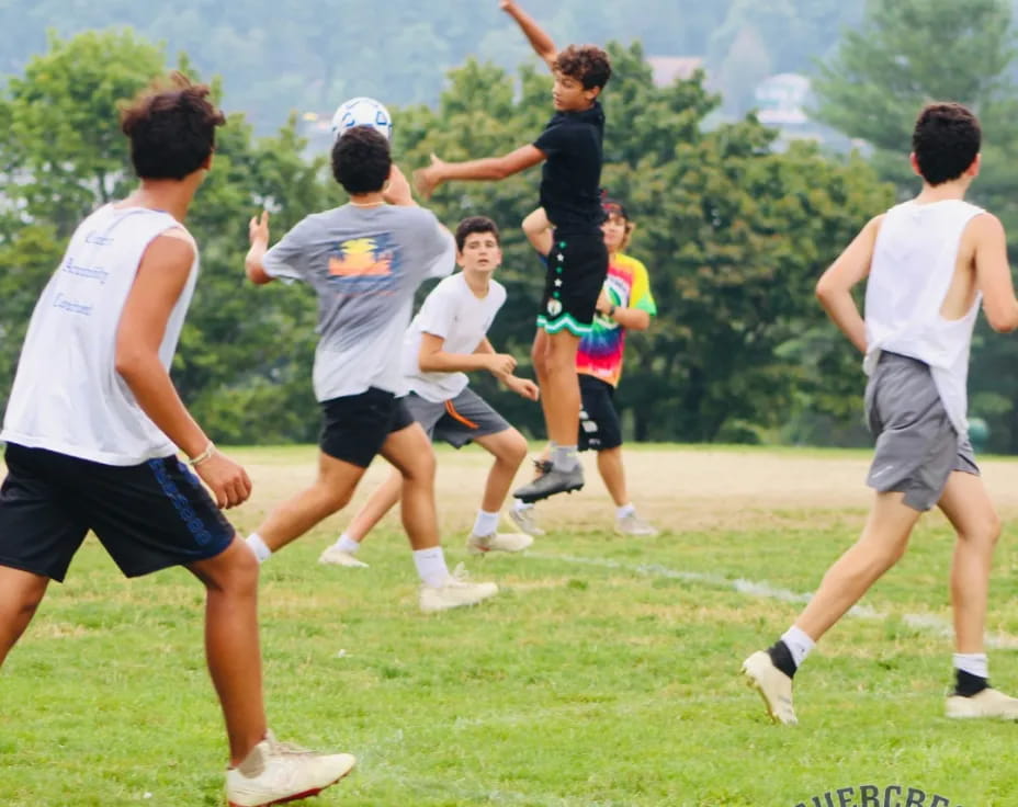 a group of people playing a sport