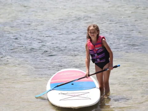 a person on a surfboard