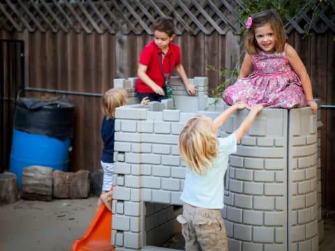 kids playing with a toy