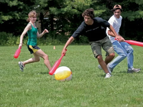 people playing with frisbees