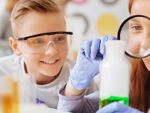 a few people in lab coats