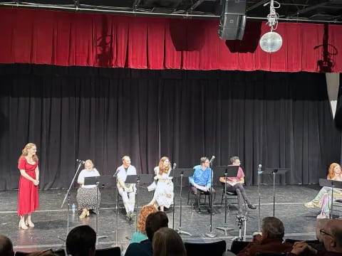 a group of people on a stage