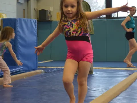 a girl in a gym