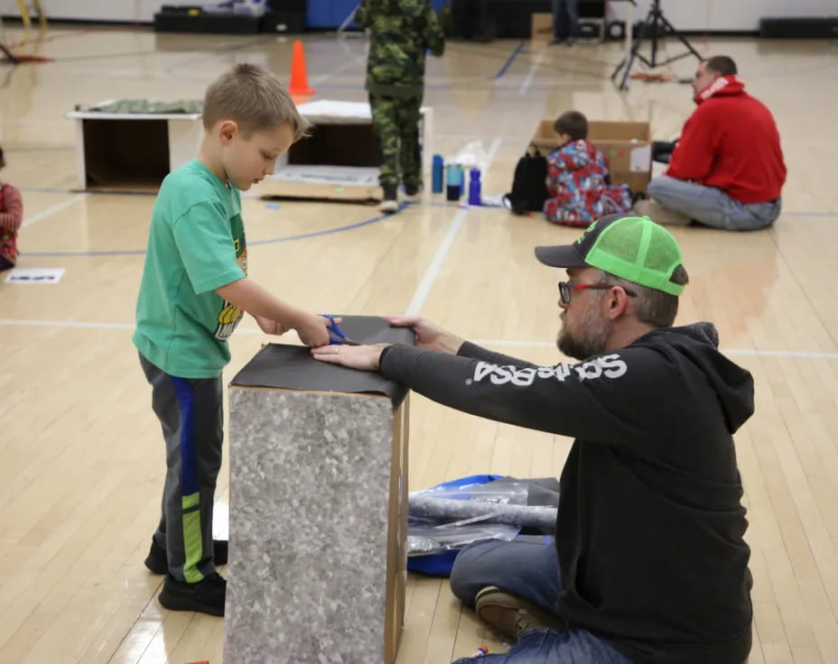 a person and a boy