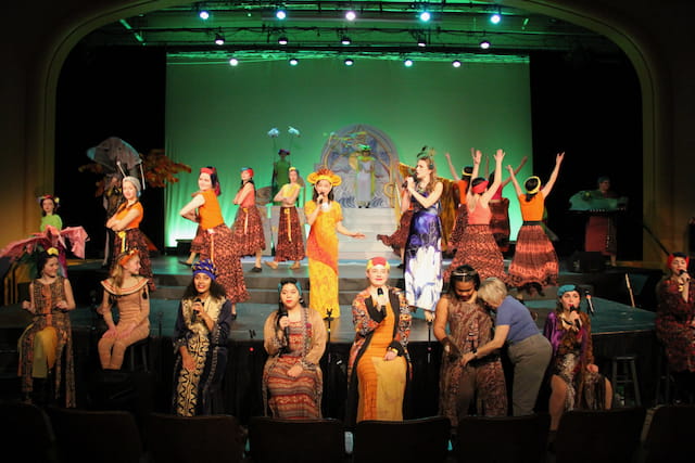 a group of people on a stage