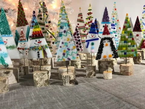 a group of snow covered trees