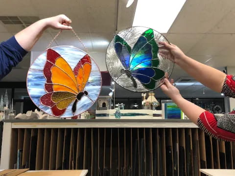 a person holding a globe