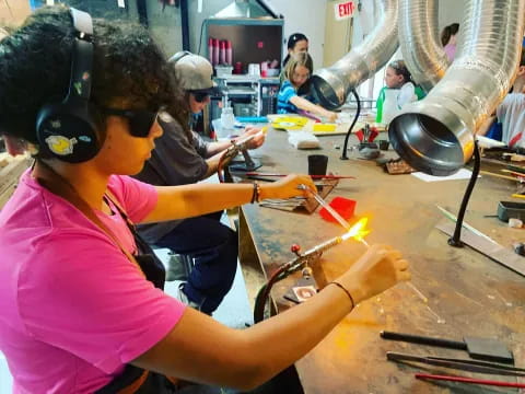 a person working on a project