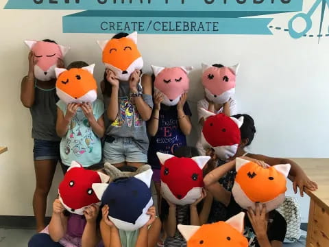a group of dolls