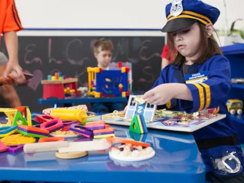 a few kids playing with toys