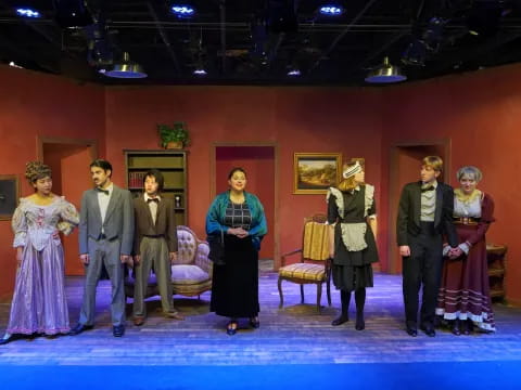 a group of people on a stage