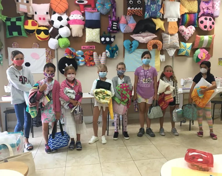 a group of people wearing clothing