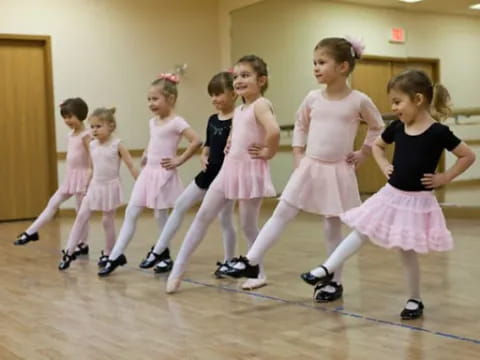 a group of girls dancing
