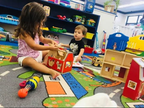 children playing with toys