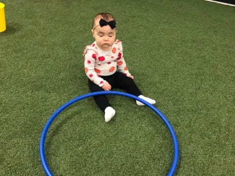 a child playing with a ball