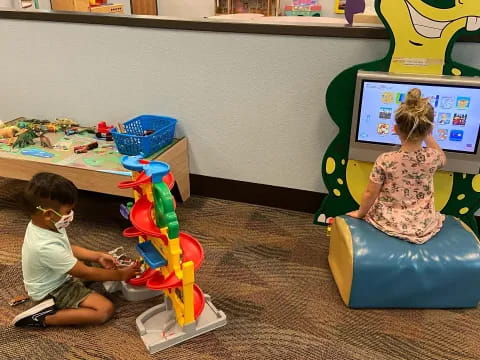 children playing with toys