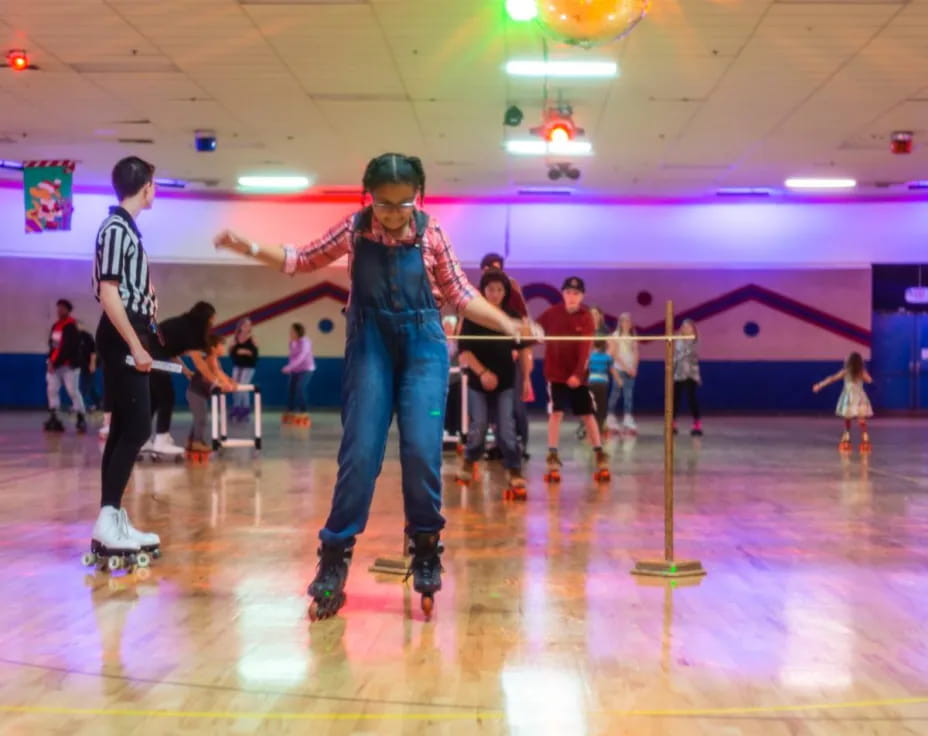 a group of people dancing