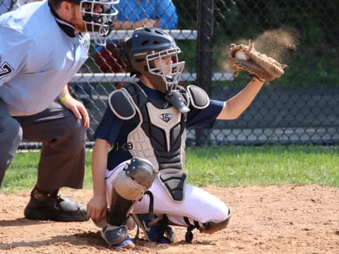 a kid playing baseball
