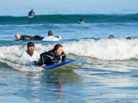 people surfing in the sea