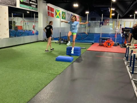 a person playing a game of hockey