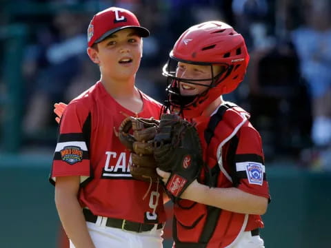 a couple of baseball players