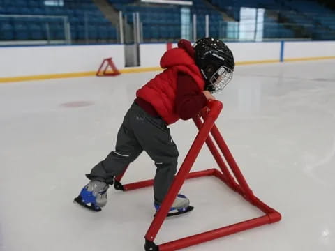 a person on an ice rink